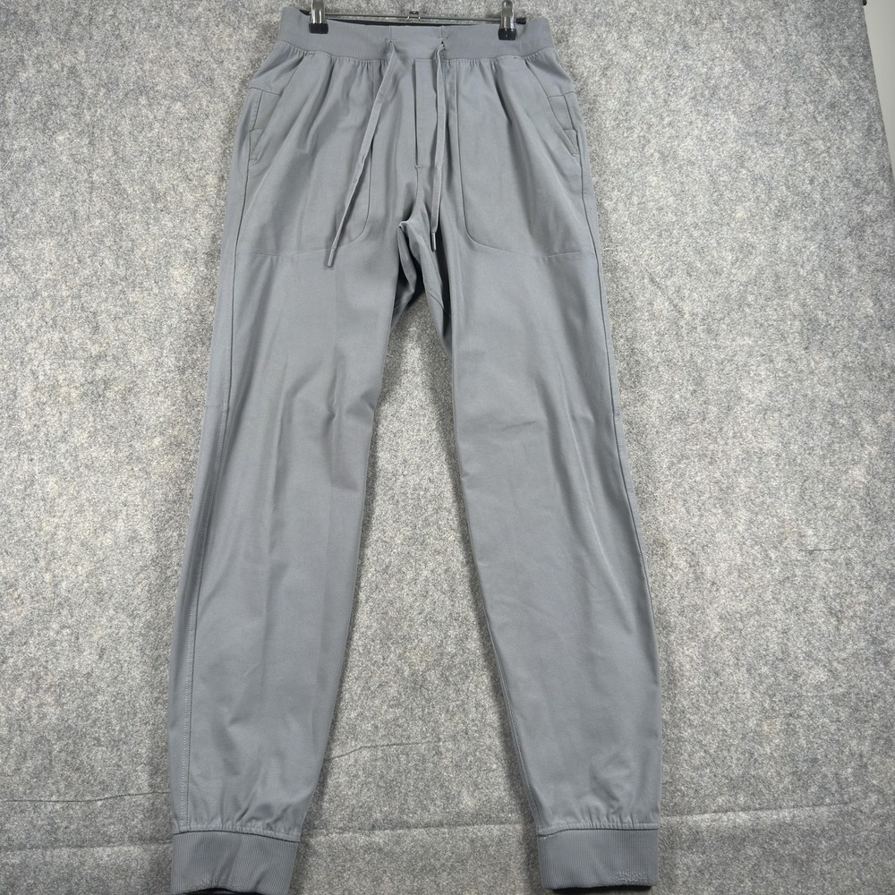 Lululemon ABC Warpstreme Jogger Mens Small Gray Woven Lined Jogger Rib Cuff - Picture 2 of 13